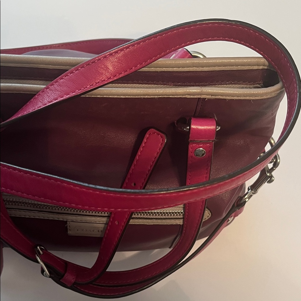 Coach Daisy Spectator Mia F23911 Crossbody Tote Bag in Purple & Pink Leather - Picture 13 of 15